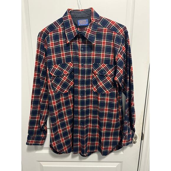 Pendleton long sleeve flannel shirt 100% wool - Picture 1 of 4